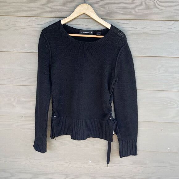 Calvin Rucker black 100% cashmere sweater - Picture 1 of 5